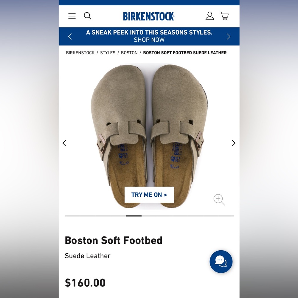 Birkenstocks Boston Suede Leather Taupe size 39